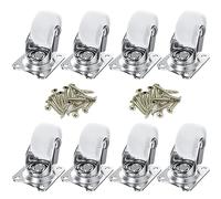 8 PCS White Universal Swivel Casters,30mm(1.25 inch) Castor Wheels for Furniture