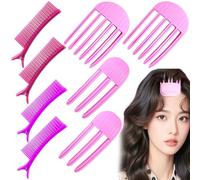 8 PCS Wind Shaping Styling Combs 3 And 6 Tooth Instant Volumising Hair Root Lifting Clips Easy High Crown Bump It Up Volume Volumizer Volumizing Tool for Women Natural Voluminous Look
