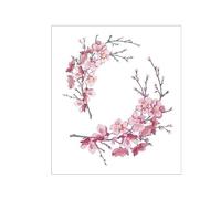 8 pcs Women'S Waterproof Durable Simulation Temporary Tattoo Pink Flower Girl Collarbone Ancient Style Cherry Blossom Temporary Tattoo