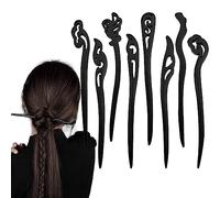 8 PCS Wood Hair Sticks, Chinese Retro Hairpins Chopstick Carved Hair Sticks for DIY Accessory for Woman Girls