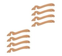 8 Pcs Wooden Oven Rack Puller Tool for Baking Trays and Air Fryers | Curved Handle, Smooth Heatproof Wood, Non-scratch Surface, Faster Adjustments for Home Cooks and Elderly