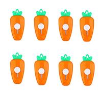 8 Pcs Wrap Box Opener, Carrot Shaped Plastic Letter Openers