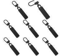 8 Pcs Zipper Pull Replacement Zipper Repair Kit Detachable Tiny Zippers Replacement Slider Tab for Small Holes Repair Broken Zippers Pull Replacements for Jacket Bag Clothing Purse Coat Pants Boots
