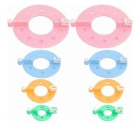 8 PcsPompom Maker ,Pom Pom Maker,DIY Pompom Craft Making Kit with 4 Colors, Includes 4 Sizes,for Handmade Pompom, Making DIY Doll Clothes, Hat Decorations, and Handmade Home Decor Accessories