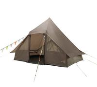 8 Person Cabin Tent With Mesh Door, Groundsheet & Steel Poles - Glamping Shelter