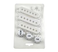 8-Piece ABS Volume Control Caps and Pickup Covers for Easy Play Guitar Knob Caps