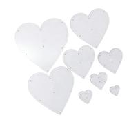 8-Piece Acrylic Heart Guides for Accurate Cutting in Fabric Design Multi Pack Patchwork Templates