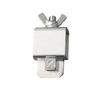 8-Piece Adjustable Butt Welding Clamp Set for Sheet Metal Positioning - Galvanized Steel Welding Fixture Clips, 5 cm x 2.5 cm, Silver