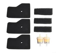 8 Piece Air Filter Service Kit for Honda EU20i EU22i Generators, Includes 3 Air Filters and 2 Fuel Filters for Effective Filtration