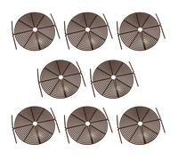 8 Piece Blumentopfschutz Ø 30 CM Guard Plastic Blumentopfgitter Brown