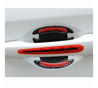 8-Piece Car Door Handle & Cup Protectors for AU-DI A3 Hatchback 2008-2023 2024 2025, Car Door Handle Scratch Guards -Transparent Paint Protection Film, Door Bowl Anti-Scuff Stickers,E-red