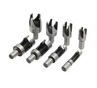 8-Piece Carbon Steel Plug Cutter Set | Barrel & Claw Type for Wood Drilling & Dowelling