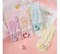 8-Piece Cartoon Children'S Hairdressing Comb, Plastic Fine-Toothed Pointed Tail Comb, Compact And Portable, Anti-Static, And Portable For Outdoor Use.