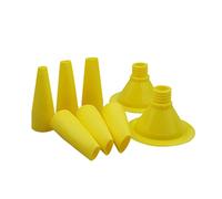 8-Piece Caulking Nozzle Set with Threaded Connection Forms | External Threaded Connection Forms, 8-Piece Package, for Caulking Around Thermal-Break Glass Installations
