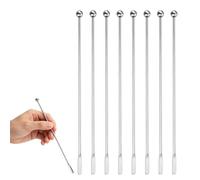8-Piece Cocktail Stirrers, Cocktail Spoon, Bar Spoon, Reusable Cocktail Stirrers & Swizzle Sticks, Beverage Stirring Utensils for Camping Party Home Bars and Coffee Preparation