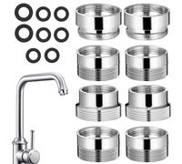 8 Piece Copper Faucet Adapter Kit 22mm to 16mm 18mm 20mm 22mm