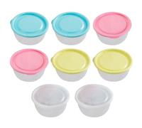 8-Piece Crisper Box, Round Crisper Box, Kitchen Storage Box, Plastic Sea Box, Transparent Crisper Box