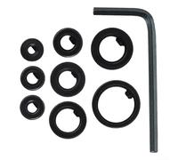 8 Piece Drill Bit Depth Stop Collar Set for Woodworking Projects and Precision Drilling