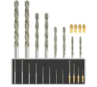 8-Piece Emery Drill Bit Set With 1Mm 1.5mm 2Mm 2.5mm Sizes 120 Grit For Dremel Tools For Jewelry Making Sea Glass Stone And Shell Projects