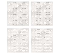 8 Piece Eye Art Toolkit，Cat Eyeliner Stencils & Templates ， Quick Winged, Smokey Eye Designs ， Eyeshadow, Liner Guides ， Makeup Accessories for Beginners & Pros