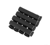8 Piece Fiberglass Spark Boot Protector Sleeve for Thermal Insulation on Ignition Wires in Hot Rod and Classic Vehicles (Black)