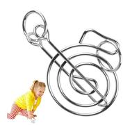 8-Piece Flexible Brain Teaser Puzzle - Wire Disentanglement Toy, Test | Iron Interlock Game, Safe and Reusable Brain Game for Educational Play, Perfect for Family Gatherings and Solo Challenges