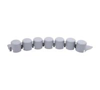 8 Piece Grey Palisade Garden Grass Lawn Edging Flexible Plastic Plant Border