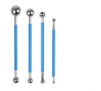 8-Piece Grout Removal Tool Set for Ceramic Tiles - Stainless Steel & Alloy Steel Tile Seam Cleaner with Ergonomic Handle, 4 Adjustable Pressure Balls (5-19mm),