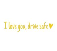 8 Piece I Love You Driving Safe Mirror Sticker, Drive I Love You Rearview Decal, Drive Safe Sticker with Heart,Rearview Mirror Decal Christmas Valentines Day for Family, Her, Him