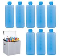 8-piece Ice Crystal Boxes, Leak-proof Freezer Pack, Reusable Freezer Packs, Efficient Cooling Packs, Suitable For Lunch Boxes, Camping, Picnics, Food Preservation, And Pet Cooling. 11.5x4cm