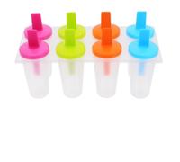 8 Piece Ice Pop Maker Molds with Sticks, Reusable Plastic Popsicle Ice Lolly Moulds for Homemade Ice Lollies, Easy-Release Frozen Yogurt Molds for Kids, Summer Treats & Party Desserts (8PCS)