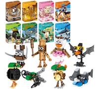 8 Piece Italian Brainrot Toys Set, Building Block Toy, Brain Rot Toys for Imaginative Play Suitable for Creative Game Time and Role Playing Activities