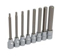 Hex Bit Set - 8 piece 1/2 drive Extra Long (Genuine Neilsen CT1275)