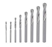 8-Piece M35 Carbide Steel Drill Bit Set for Stainless Steel and Hard Metals, 3-10mm Diameter, 135 Degree Point Angle, for Hand Drills and Lathes