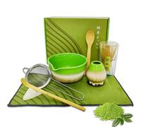 8 Piece Matcha Set,Matcha Making Kit for Creating Matcha Treats,Matcha Whisk Set with Ceramic Matcha Bowl,Tea Cloth,Bamboo Spoon and More,Ideal Gift Offer for Matcha Lovers