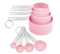 8 Piece Measuring Cups and Spoons Set - Cup Measurements Set for Measuring Liquids Solids, Measuring Tool of Kitchens, Dosing Spoon for Baking Measures