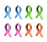 8-Piece Multicolour Towel Pegs For Sun Lounger | Heavy-Duty Pool Cover Clips & Holiday Beach Accessories