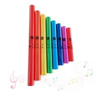 8-Piece Music Sound Percussion Tube Set with Percussion Caps, Musical Instruments Music Sound Tubes Set for Joint Performances Outdoors, Home, Classroom