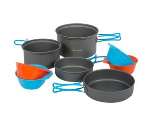 8 PIECE NESTING APEX WEEKENDER COOKSET with frying pan cook set bowls