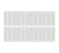 (8 Piece) Q011, Q0120 HEPA Filters Compatible With iRobot Combo Essential Robot Vacuum and Mop Y0140, Y0112, Y0110, Q011, Q0120, Roomba 105 Combo, Filter Kit, Replacement Parts, Filter Accessories Kit