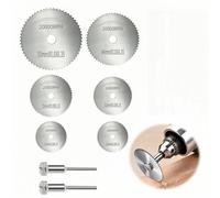 8-Piece Rotary Tool Cutting Disc Set | Mini Circular Saw Blades for Rotary Tools | 1/8" Mandrel Included | Cuts Metal, Wood, Plastic | Fits Standard Rotary Tools (Drill Not Included)