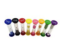 8-Piece Sand Timer Set, Multi-Color Hourglass for Kitchen, Office, Activities, Time Management Tool
