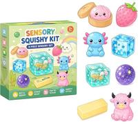 8-Piece Set Mystery Box, Blind Box Malt Sugar, Creative Slow-Return Squishies, Party Gift, 8 Stress Relief Soft Stretchy Squeeze Desk Toys for Adults, Office, Home & Travel (#A)