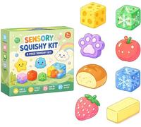 8-Piece Set Mystery Box, Blind Box Malt Sugar, Creative Slow-Return Squishies, Party Gift, 8 Stress Relief Soft Stretchy Squeeze Desk Toys for Adults, Office, Home & Travel (#B)