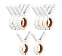 8 Piece Set of Non Slip Towel Clips, Plastic Laundry Clips, Beach Towel Clips, Pool Loungers Sunbed Towel Clamps for Blankets, Swimsuits, Curtains (Orange)