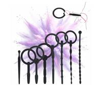 8 Piece Silicone Dilator Set Penis Plug Dilators Urinary Tubes with Penisring Urinary Tube Multifunctional Plugs Sex Toy Set Penis Stimulator Catheter Urinary Stimulation Sex Toy for Men