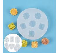 8-Piece Silicone Mooncake Collection for Traditional and Contemporary Baking Applications Including Pastry Chocolate and Cake Work (E)