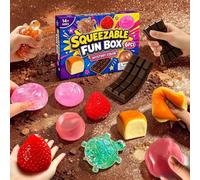 8 Piece Squishy Mystery Box Set,Squishies fun box Blind Box Set Malt Sugar Creative Slow-Return Squishies Pack, Fidget Relief Hand Relax Desk Decor Party Favor Gifts (6 Packs)