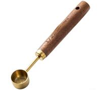 8 Piece Stainless Steel Measuring Spoons And Cups Set - Walnut Wood Handle Baking Tools For Precise Cooking - Measuring Cups And Spoons Set - Cup Measures For Baking Uk(B)