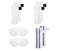 8-Piece Steam Cleaner Accessory Set Compatible with Kärcher SC2, SC3, SC4, SC5, SV7 Steam Cleaners - Microfibre Cloths Steam Cleaning - 4 Floor Cloths, 2 Sanding Cloths, 2 Fabric Covers